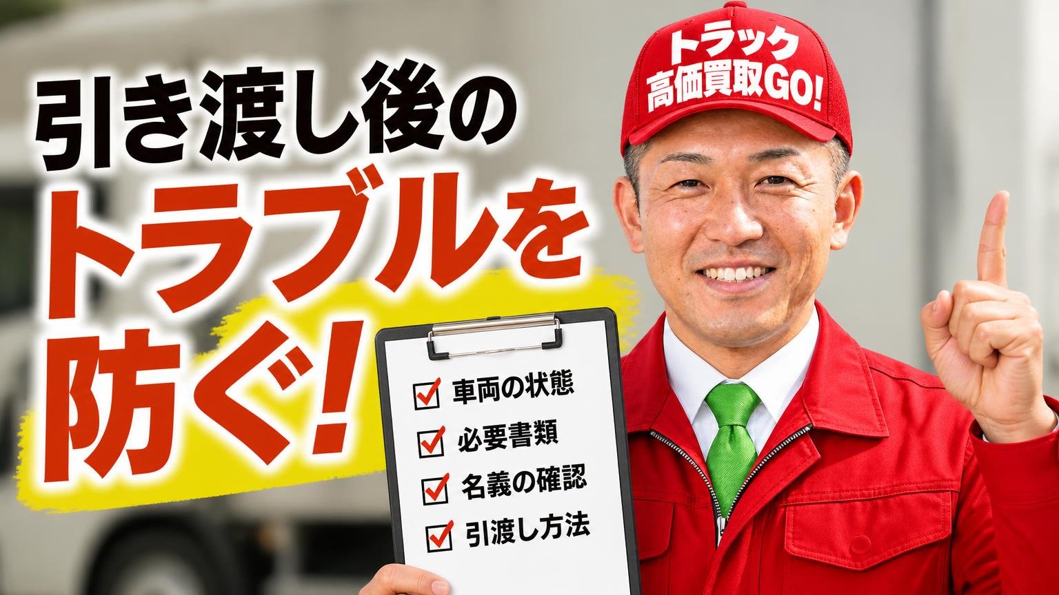 引き渡した後にトラブルにしないための確認事項