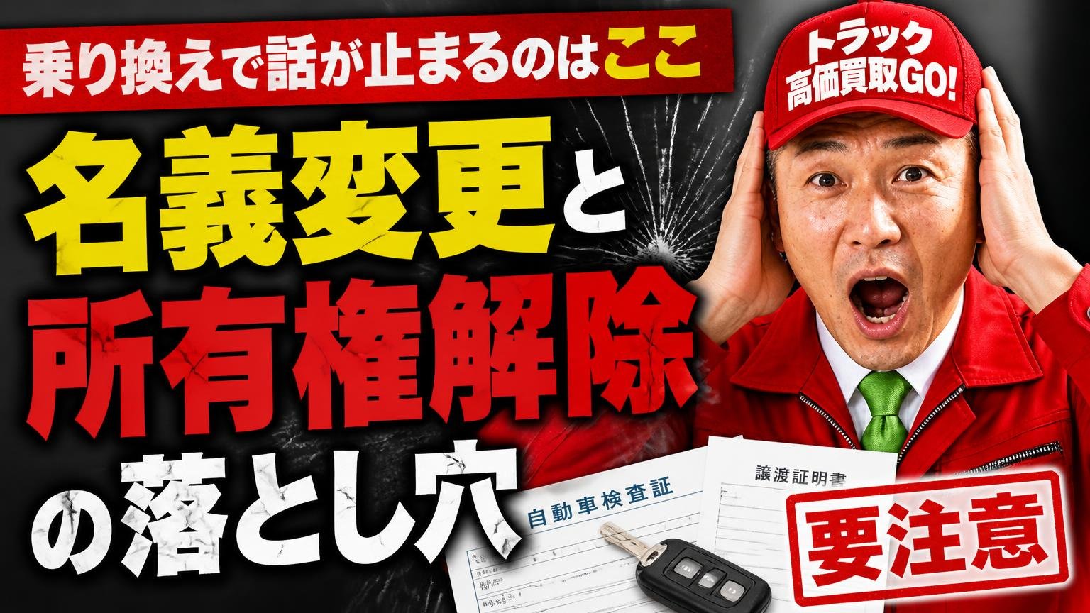 乗り換えで話が止まるのはここ|名義変更と所有権解除の落とし穴