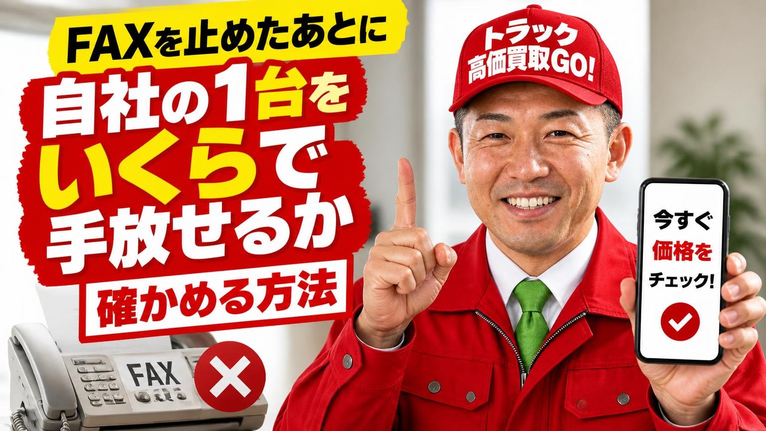 FAXを止めたあとに、自社の1台をいくらで手放せるか確かめる方法