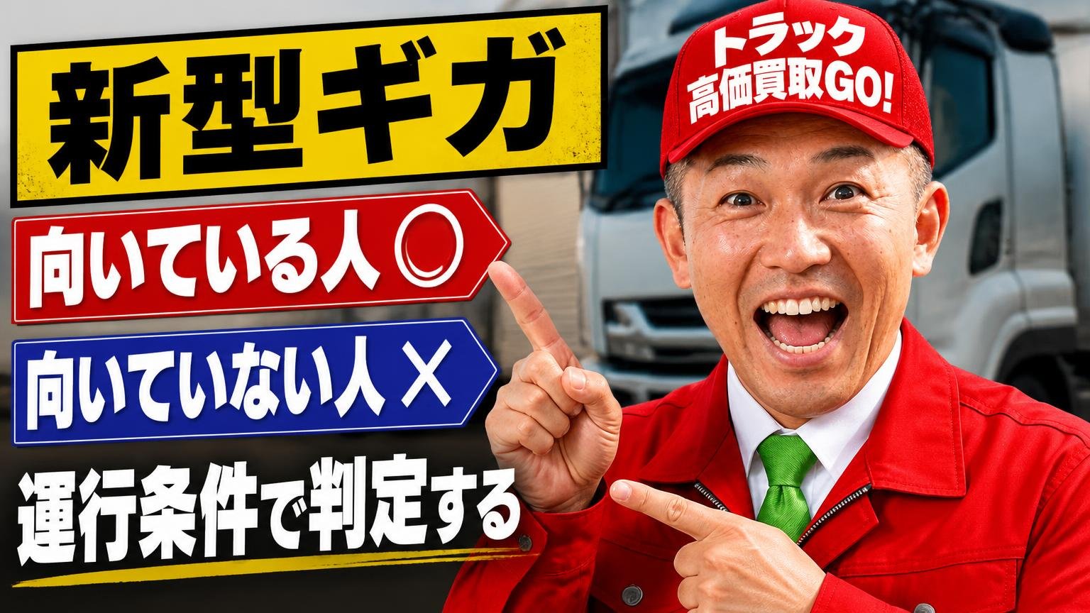 新型ギガが向いている人・向いていない人|運行条件で判定する