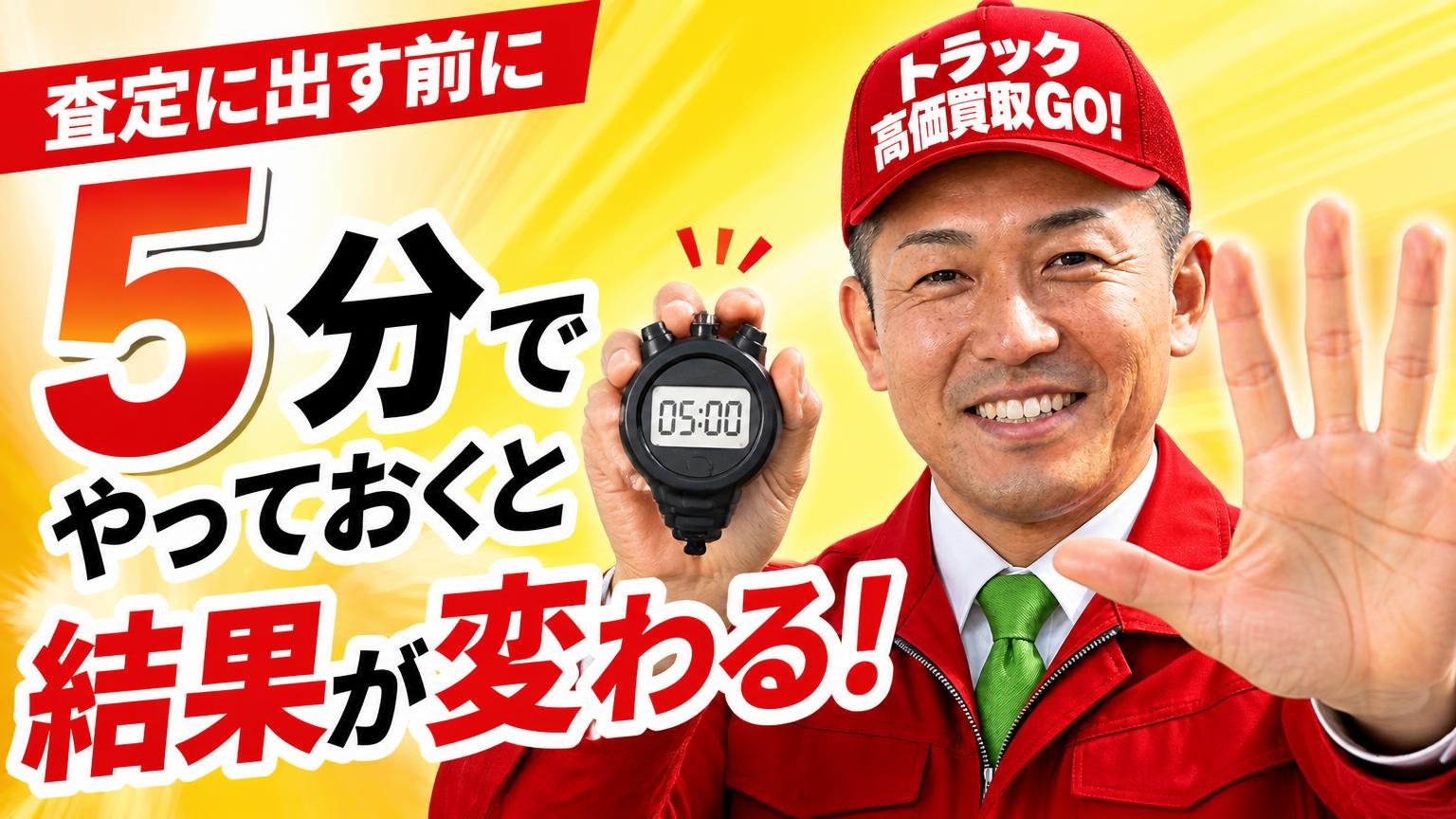査定に出す前に、5分でやっておくと結果が変わること