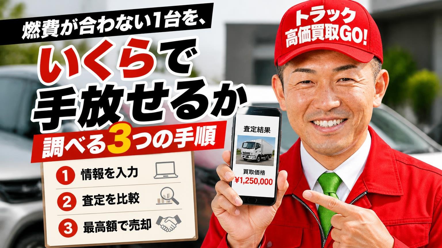 燃費が合わない1台を、いくらで手放せるか調べる3つの手順