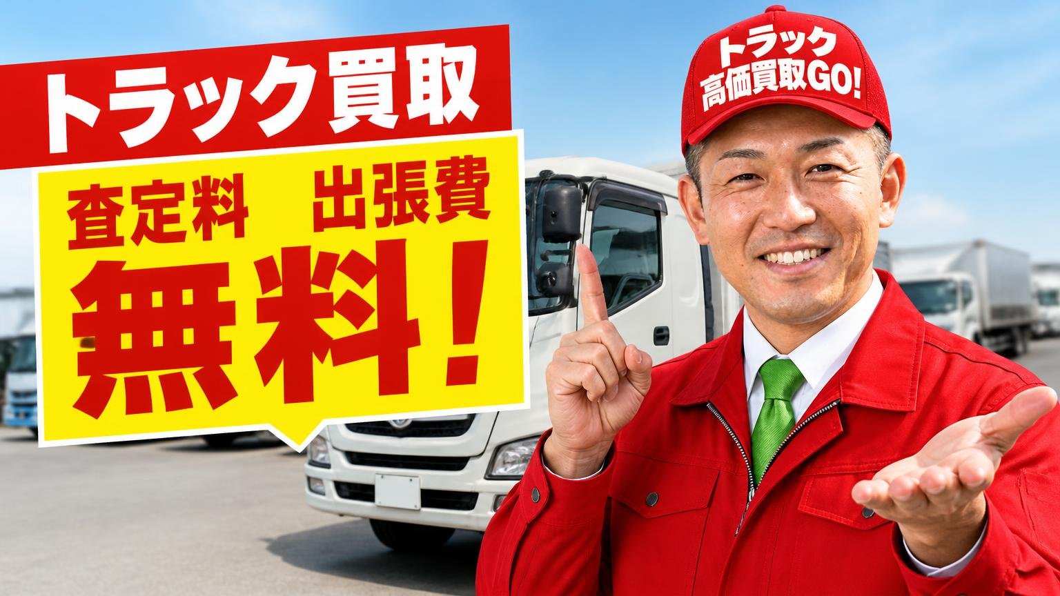 比較の1社目に入れておきたい、査定料も出張費も無料のトラック買取業者