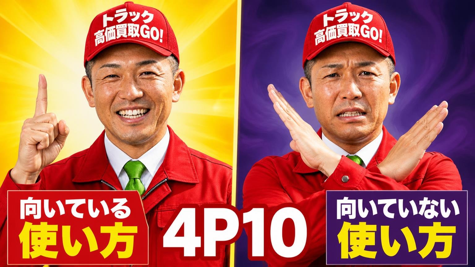4P10が「向いている使い方」と「向いていない使い方」