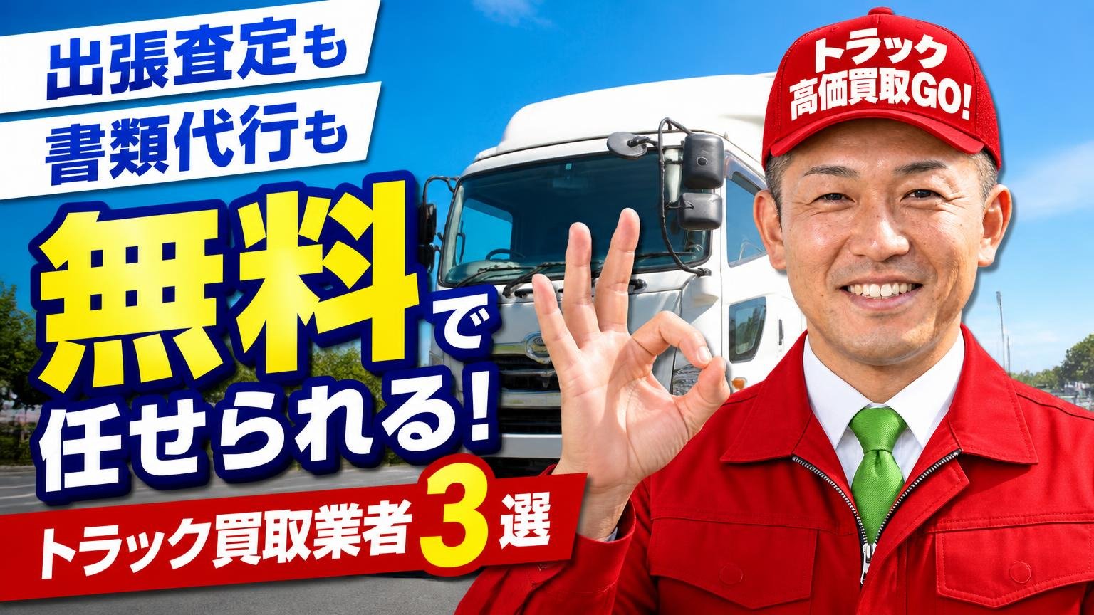 出張査定も書類代行も無料で任せられるトラック買取業者3選