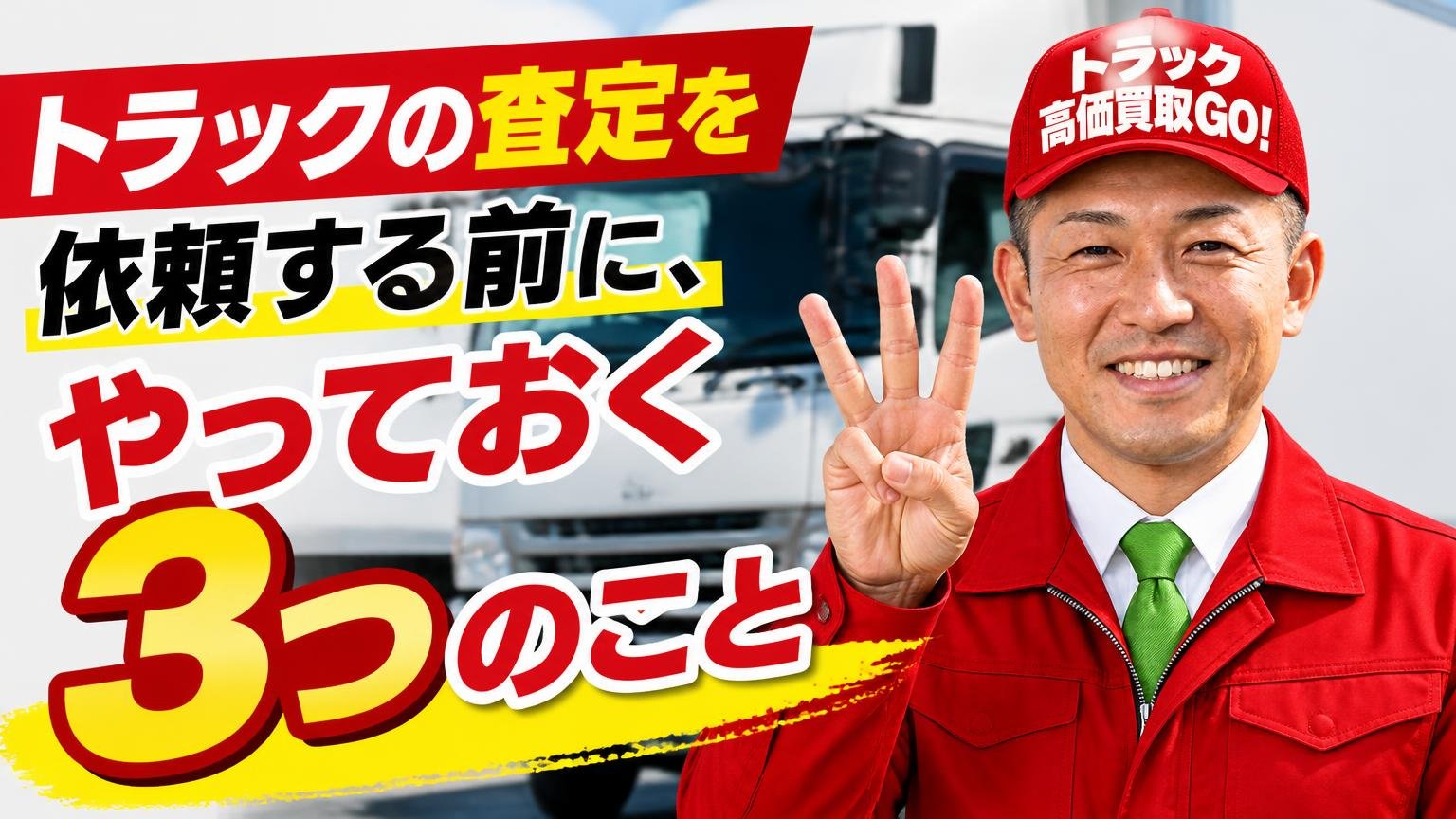 トラックの査定を依頼する前に、やっておく3つのこと