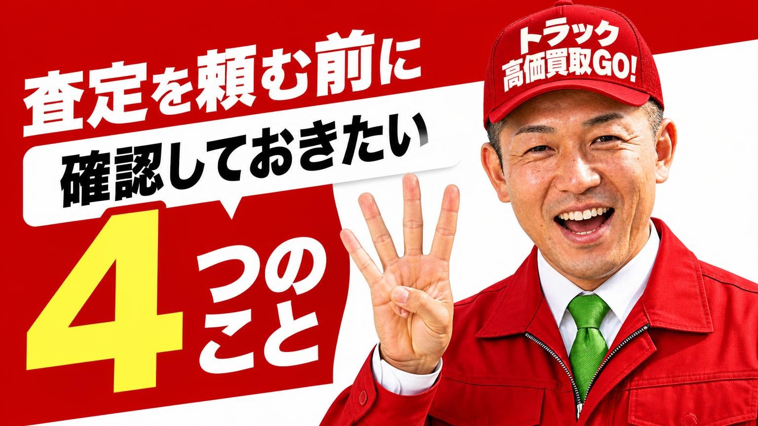 査定を頼む前に確認しておきたい4つのこと