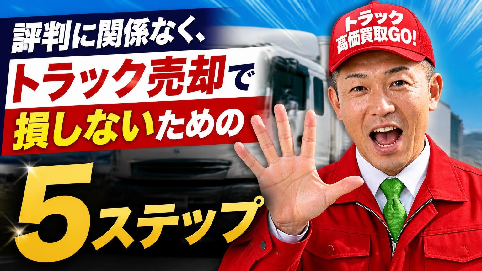評判に関係なく、トラック売却で損しないための5ステップ