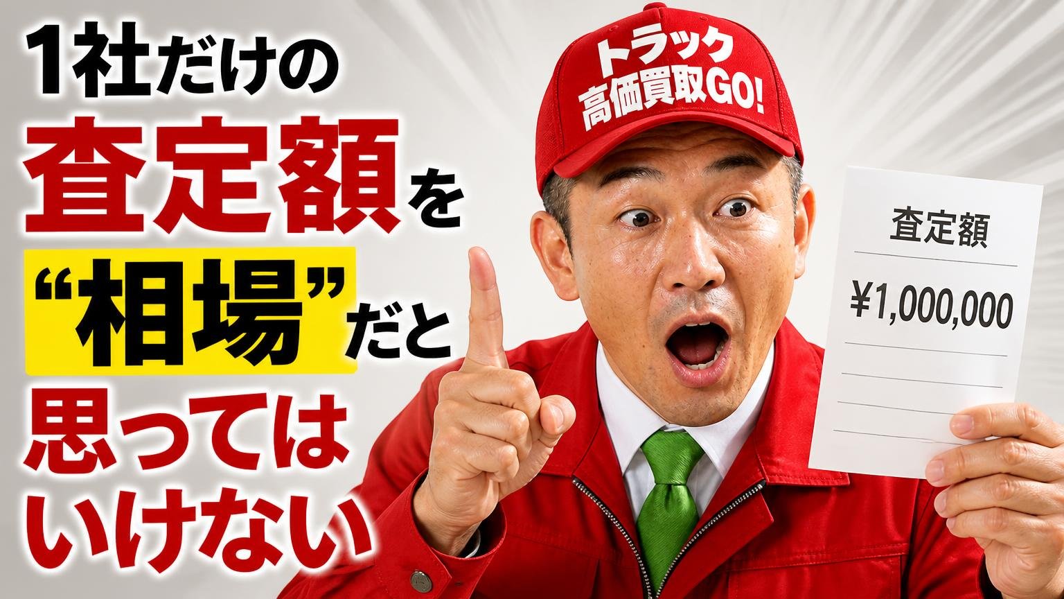 1社だけの査定額を「相場」だと思ってはいけない