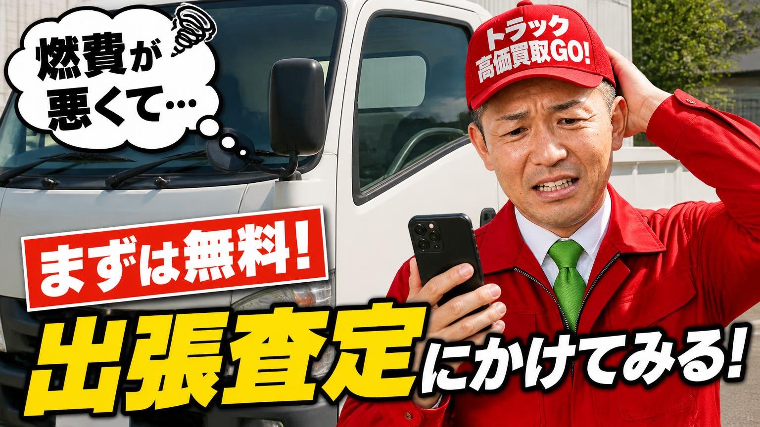 燃費で悩んだデュトロを、まず無料の出張査定にかけてみる