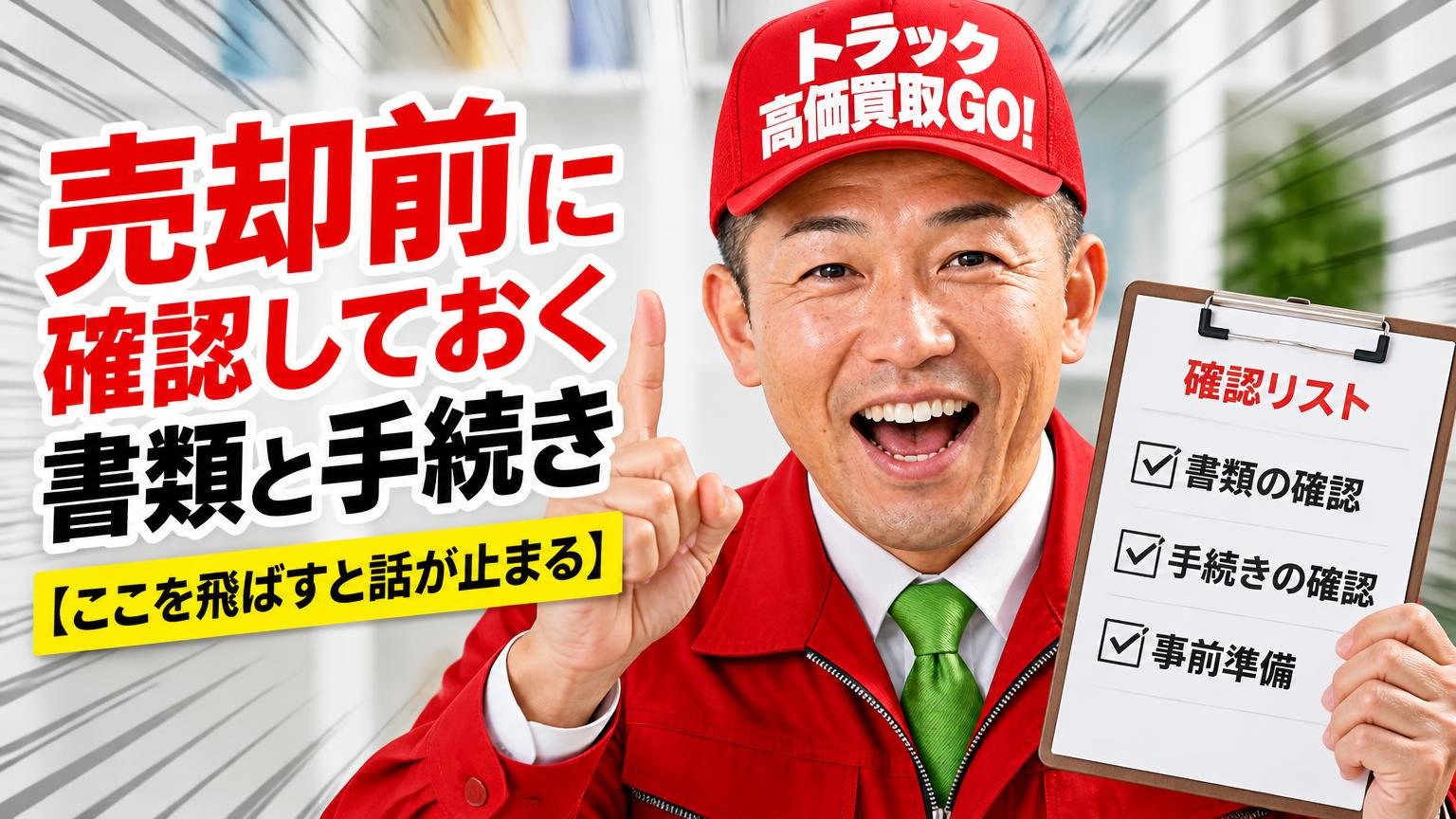 売却前に確認しておく書類と手続き【ここを飛ばすと話が止まる】