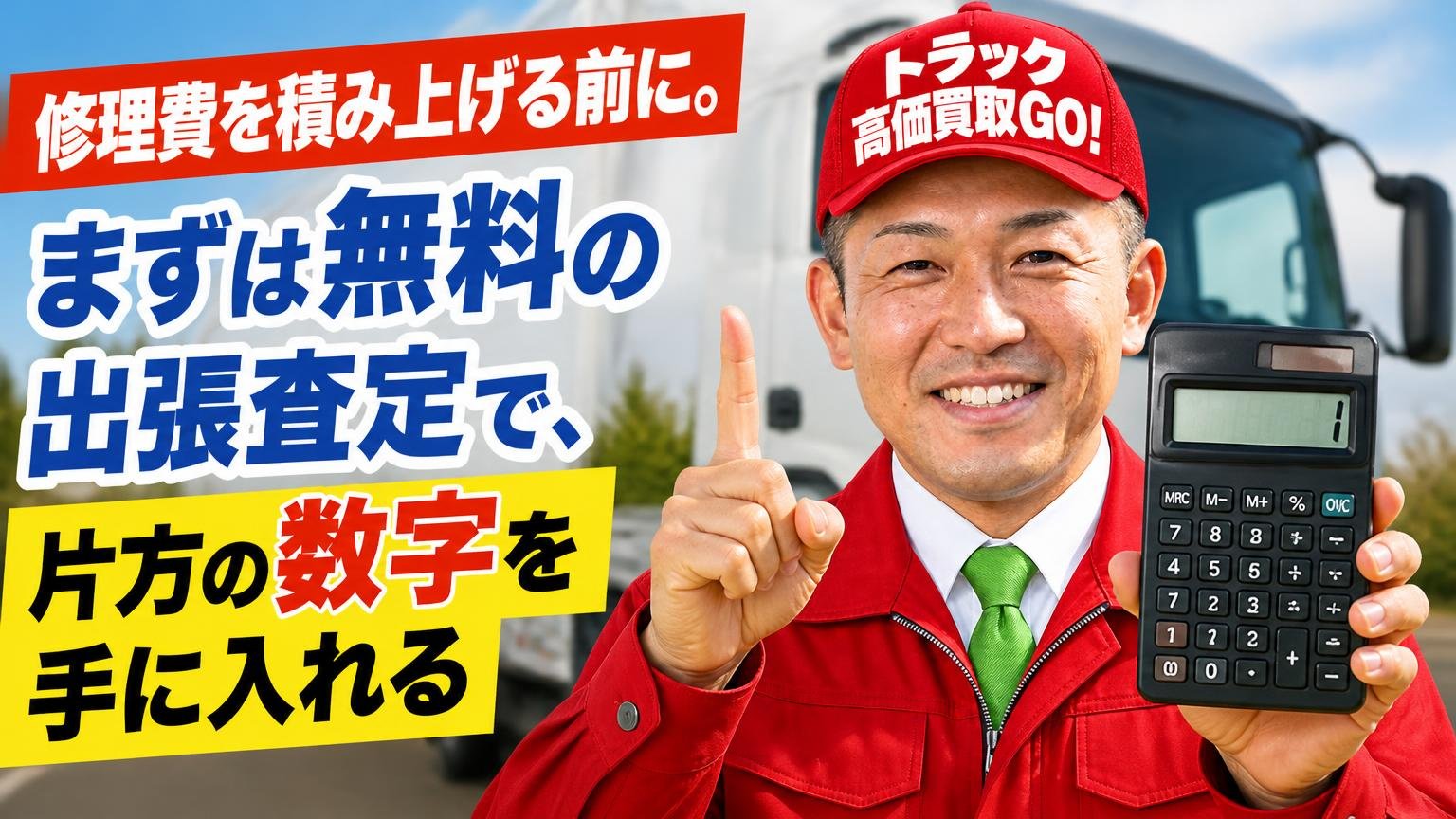修理費を積み上げる前に。まずは無料の出張査定で、片方の数字を手に入れる