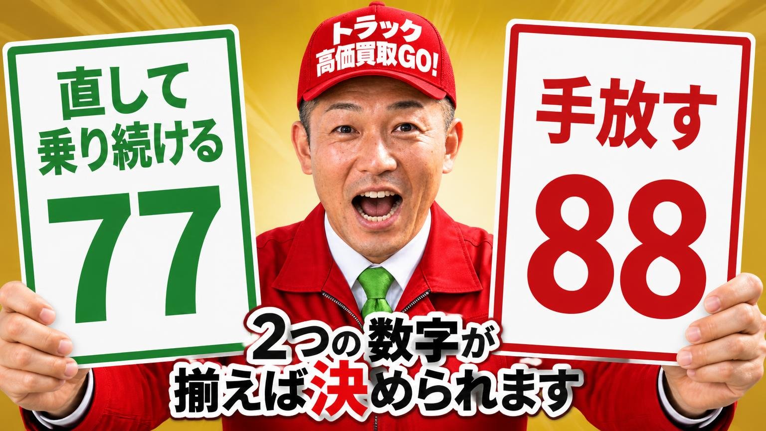 直して乗り続けるか、手放すか|2つの数字が揃えば決められます