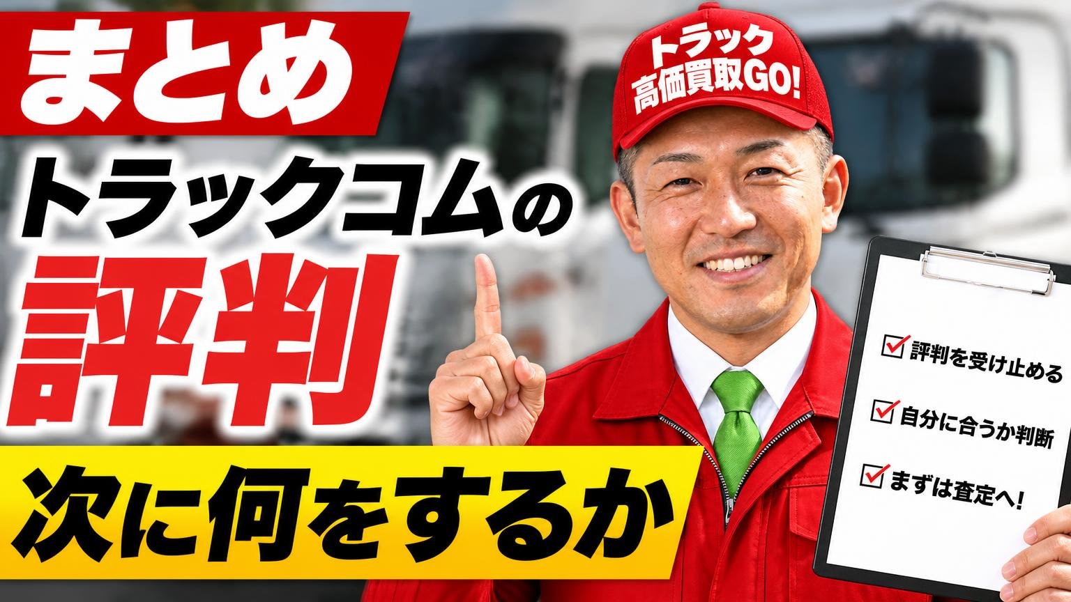 まとめ|トラックコムの評判をどう受け止め、次に何をするか