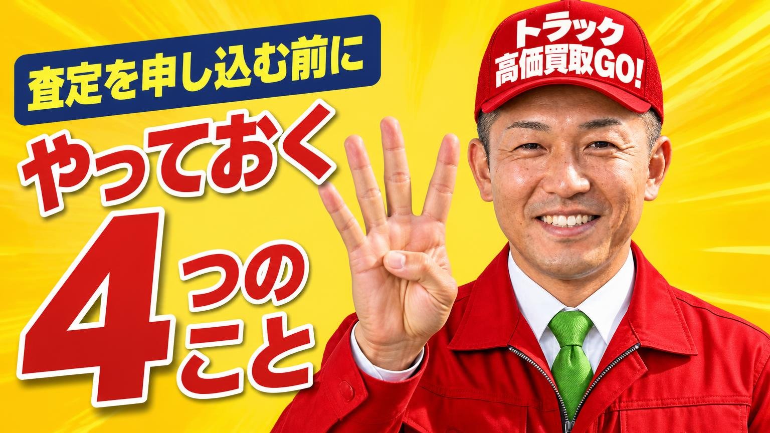 査定を申し込む前にやっておく4つのこと