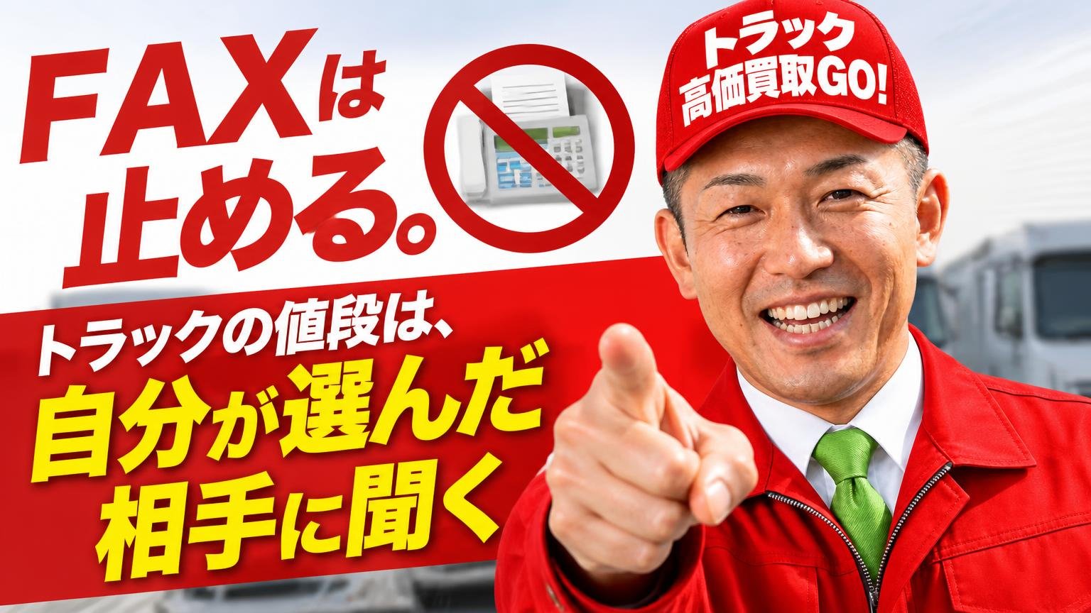 まとめ|FAXは止める。トラックの値段は、自分が選んだ相手に聞く