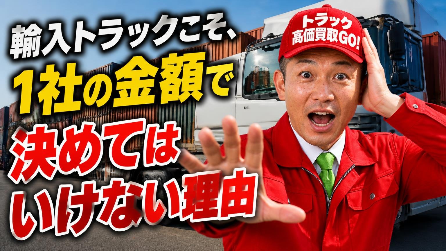 輸入トラックこそ、1社の金額で決めてはいけない理由
