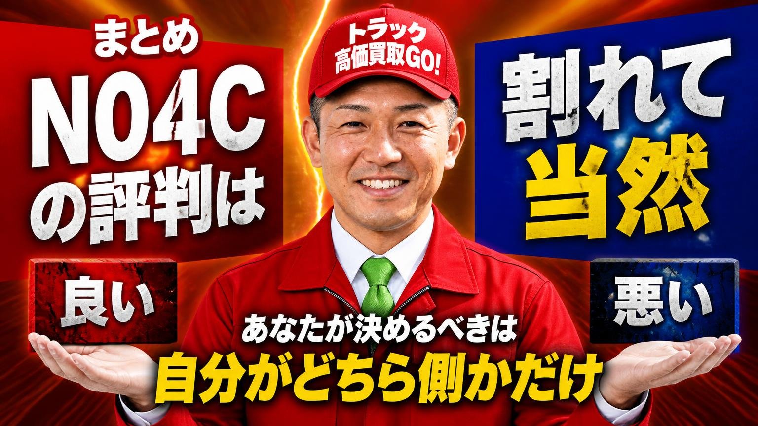 まとめ｜N04Cの評判は「割れて当然」、あなたが決めるべきは自分がどちら側かだけ