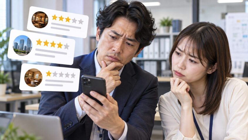 3つの口コミサイトの★はバラバラ|総合評価をひと言でいうと
