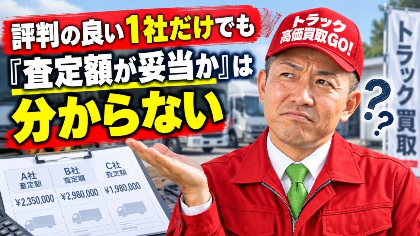 評判の良い1社だけでも「査定額が妥当か」は分からない