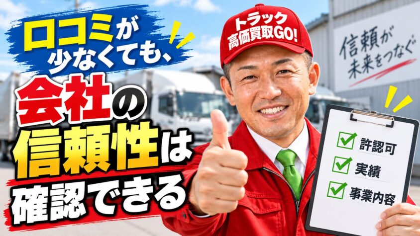 口コミが少なくても「会社の信頼性」は確認できる