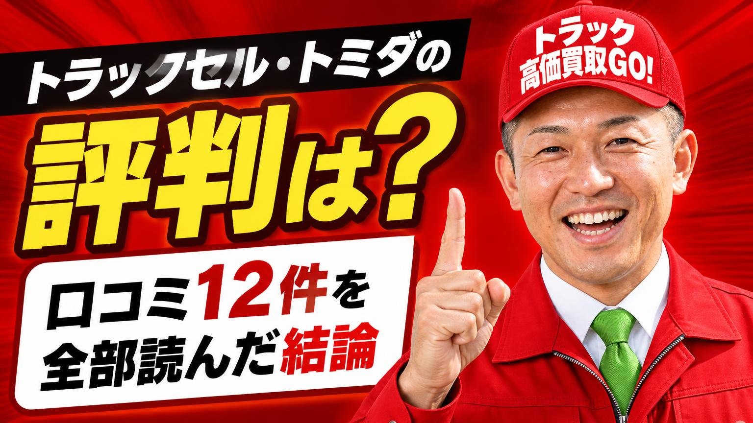 トラックセル・トミダの評判は？口コミ12件を全部読んだ結論