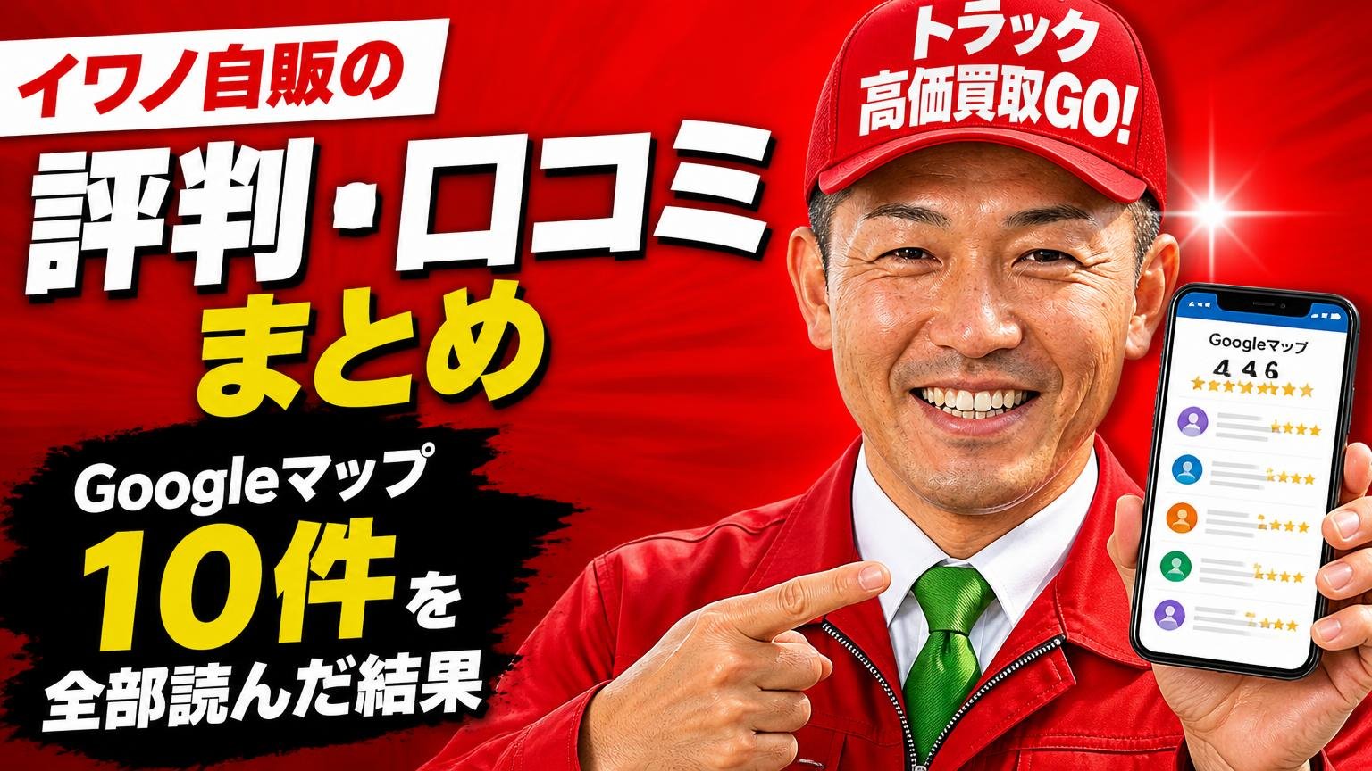 イワノ自販の評判・口コミまとめ|Googleマップ10件を全部読んだ結果