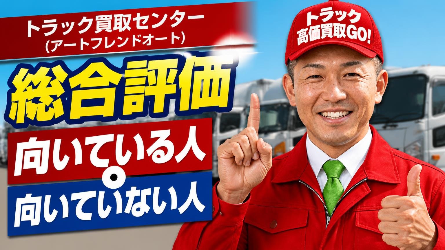 【結論】トラック買取センター（アートフレンドオート）の総合評価と、向いている人・向いていない人