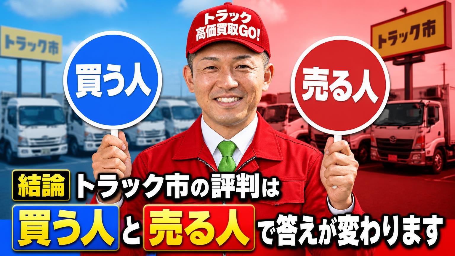 【結論】トラック市の評判は「買う人」と「売る人」で答えが変わります