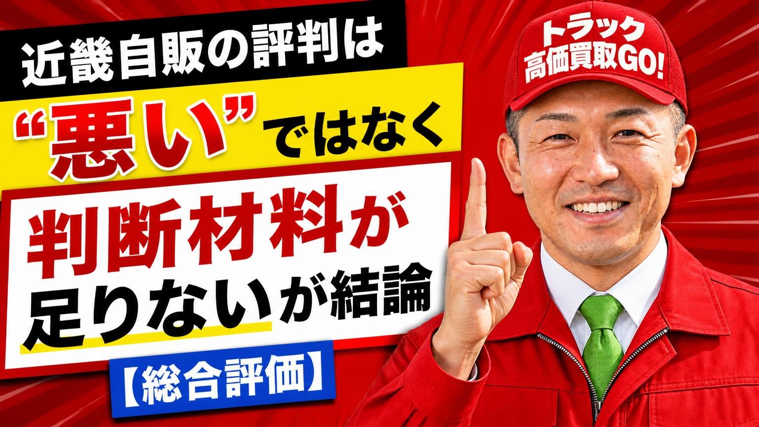 近畿自販の評判は「悪い」のではなく「判断材料が足りない」が結論【総合評価】