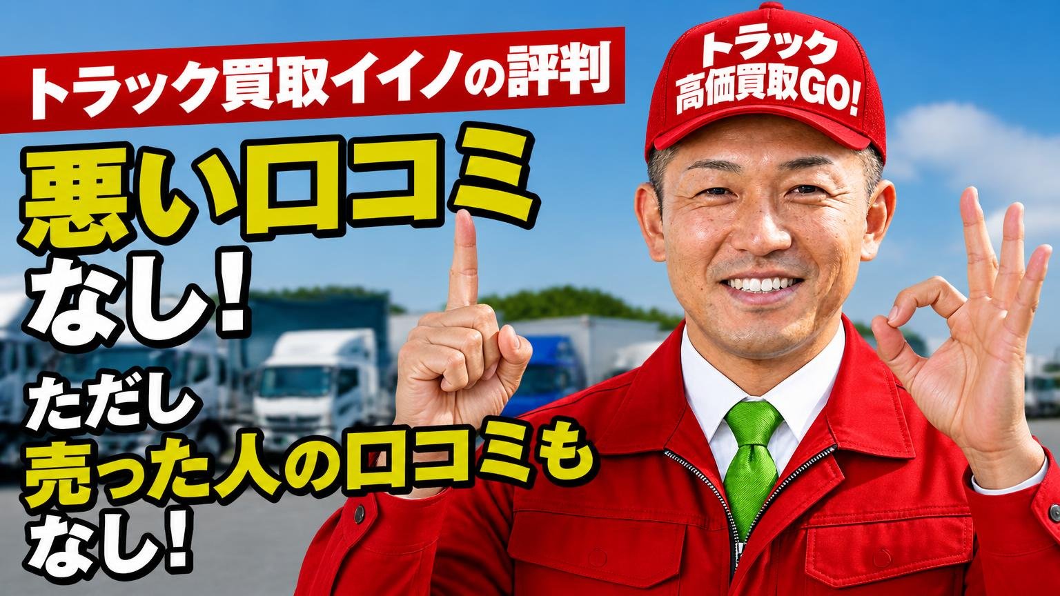 【結論】トラック買取イイノの評判は「悪い口コミなし・ただし売った人の口コミもなし」