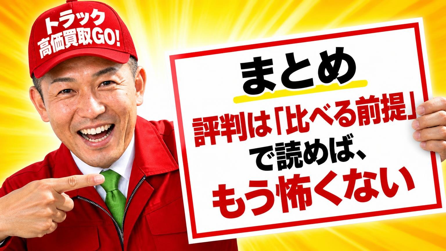 まとめ｜評判は「比べる前提」で読めば、もう怖くない