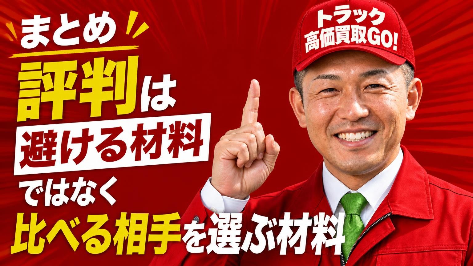 まとめ|評判は「避ける材料」ではなく「比べる相手を選ぶ材料」