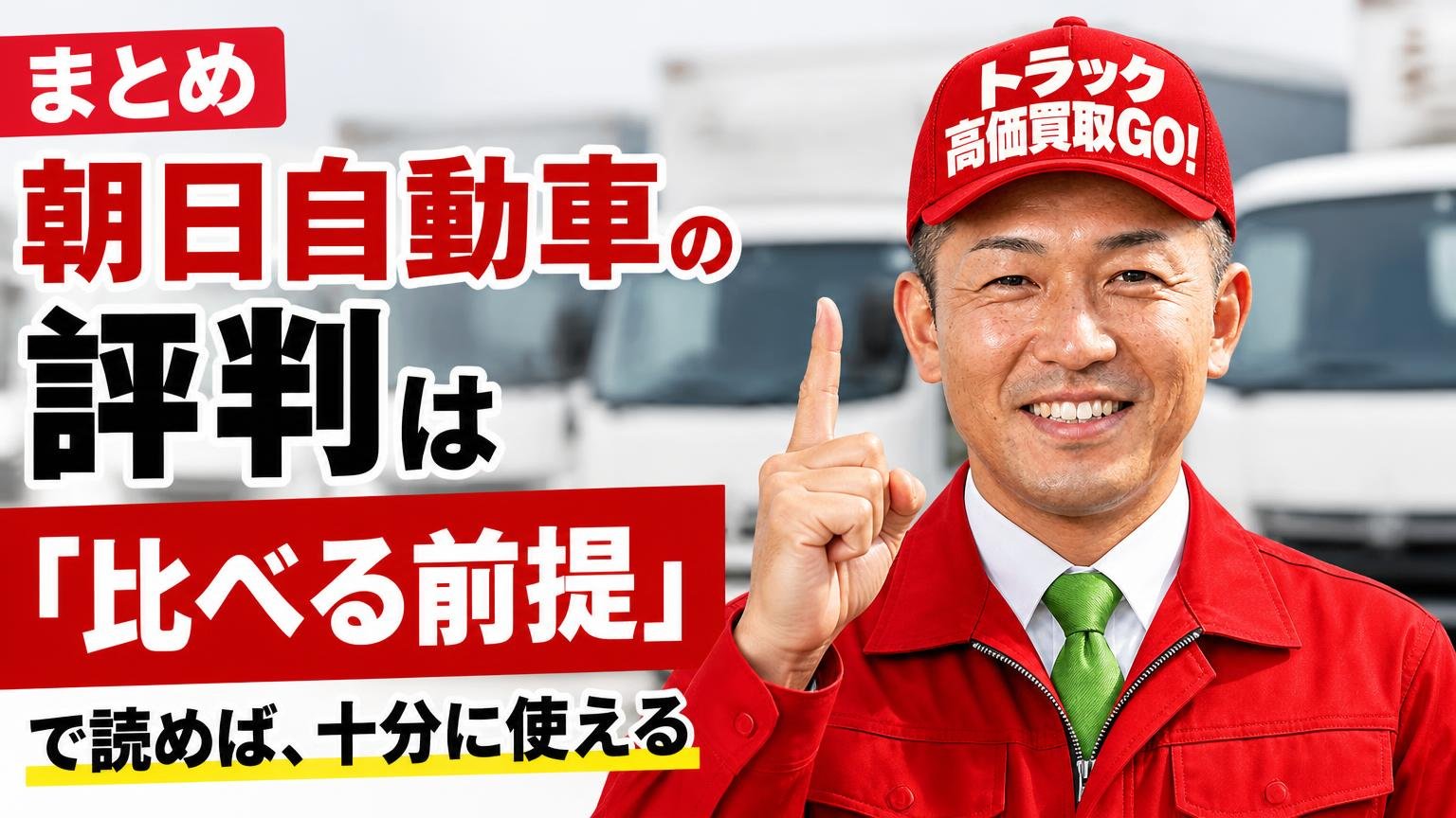 まとめ|朝日自動車の評判は「比べる前提」で読めば、十分に使える