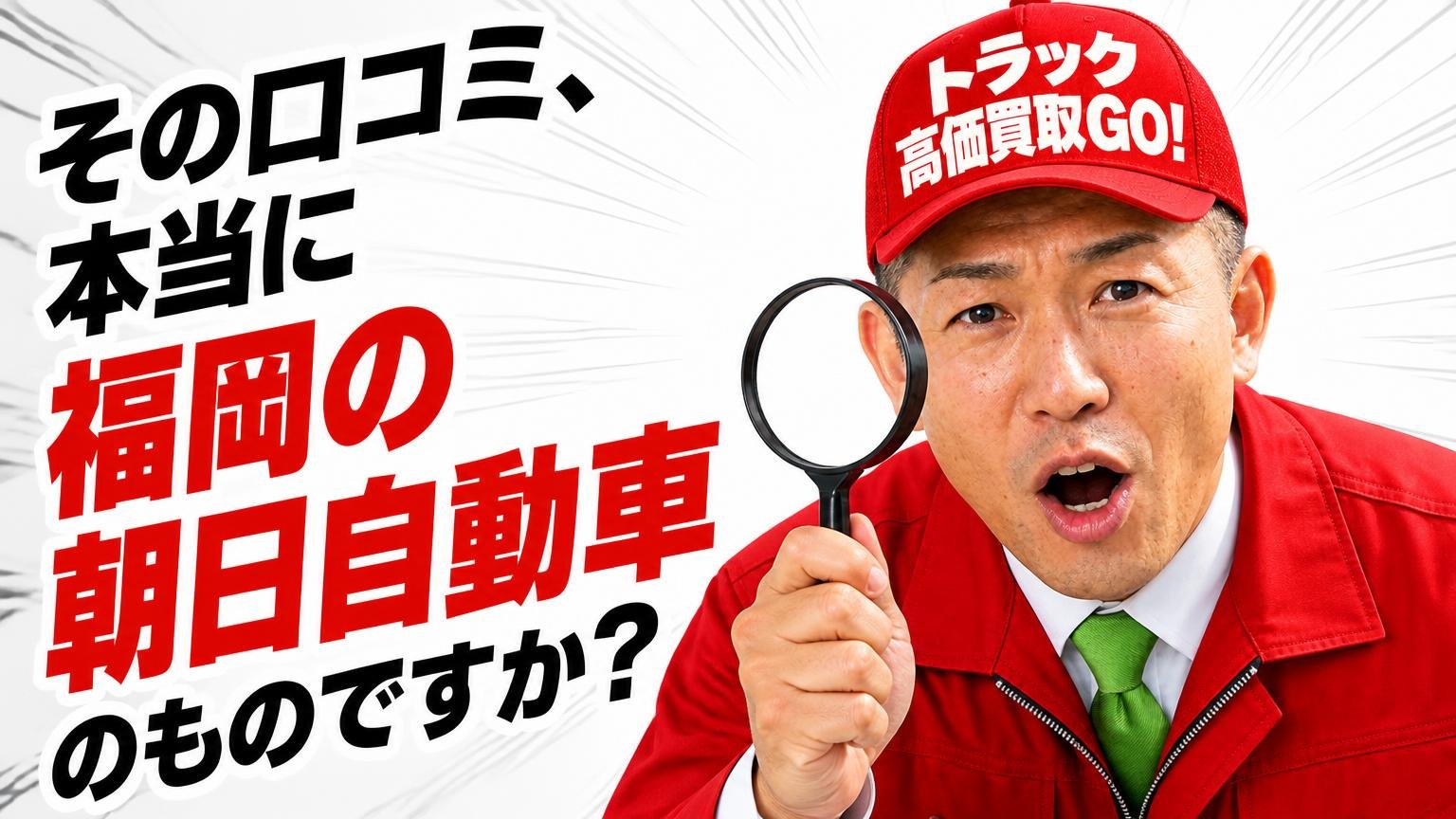 【最初に確認】その口コミ、本当に「福岡の朝日自動車」のものですか?