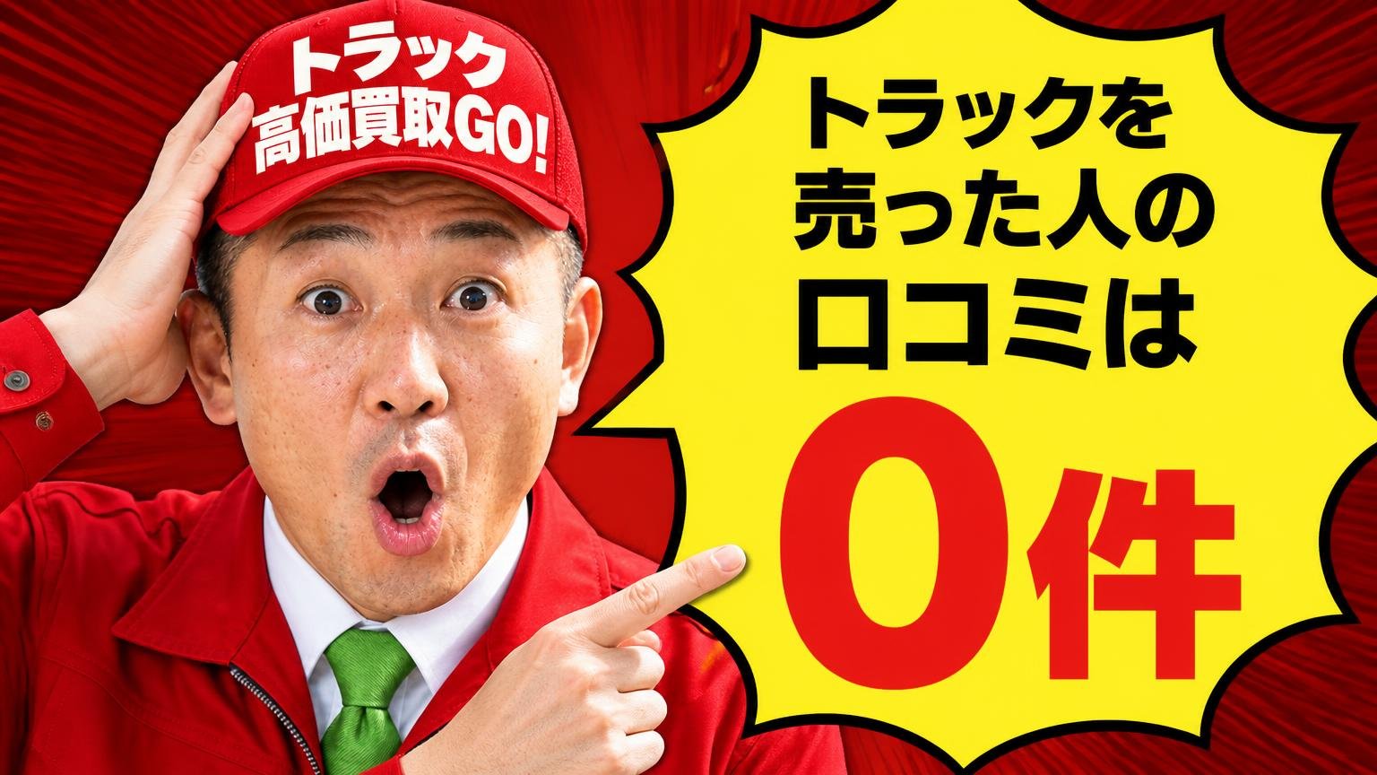 その口コミは誰の声?「トラックを売った人」の口コミは0件だった