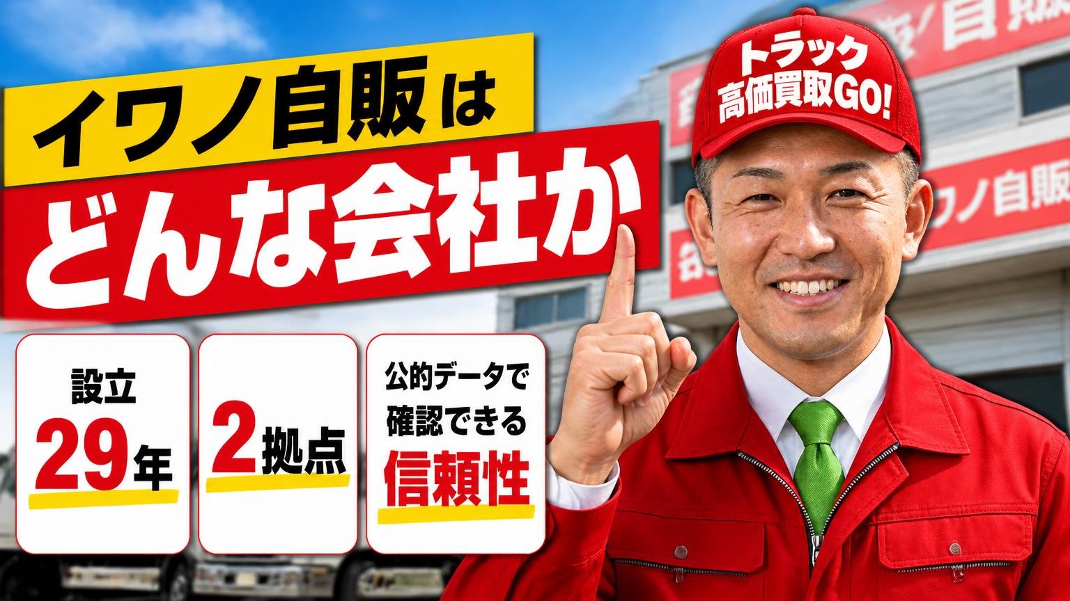 イワノ自販はどんな会社か|設立29年・2拠点・公的データで確認できる信頼性