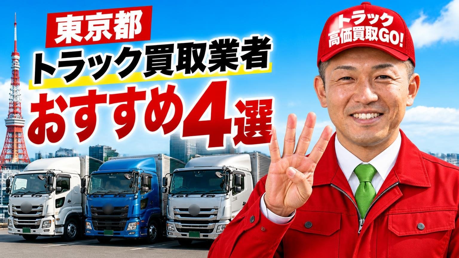 東京都トラック買取業者おすすめ4選