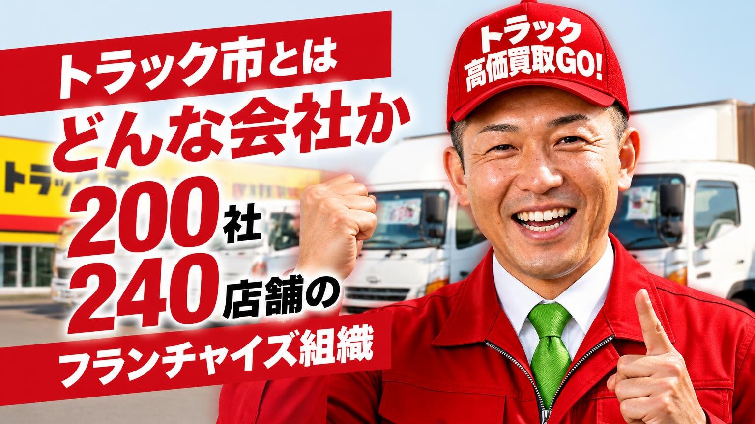 トラック市とはどんな会社か|200社240店舗のフランチャイズ組織