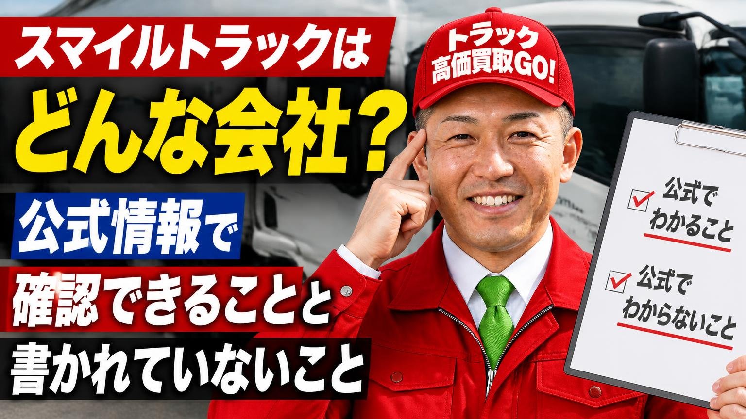 スマイルトラックはどんな会社?公式情報で確認できることと、書かれていないこと