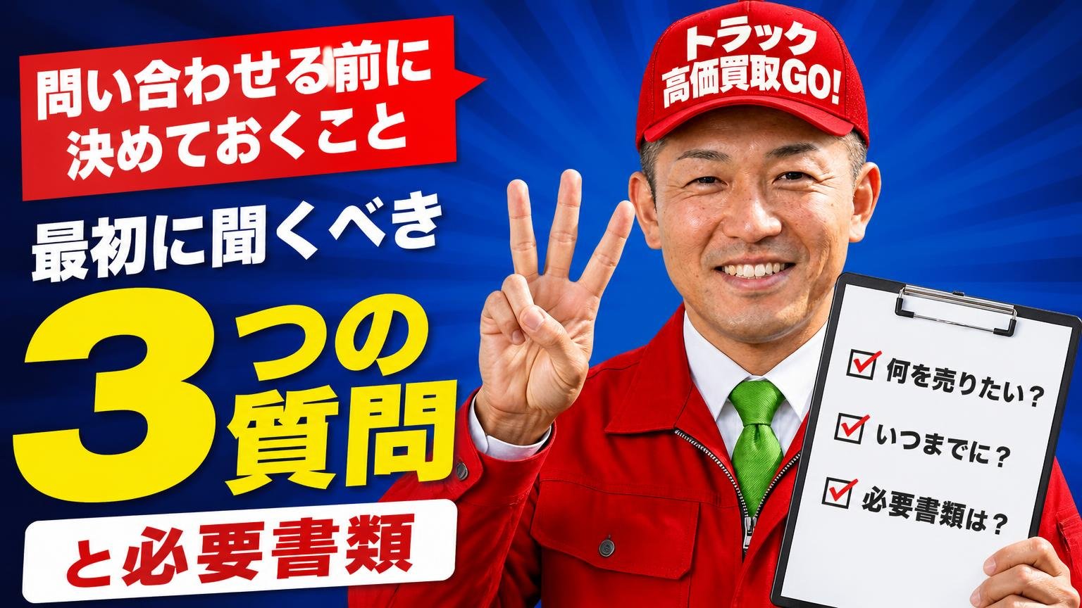 問い合わせる前に決めておくこと｜最初に聞くべき3つの質問と必要書類