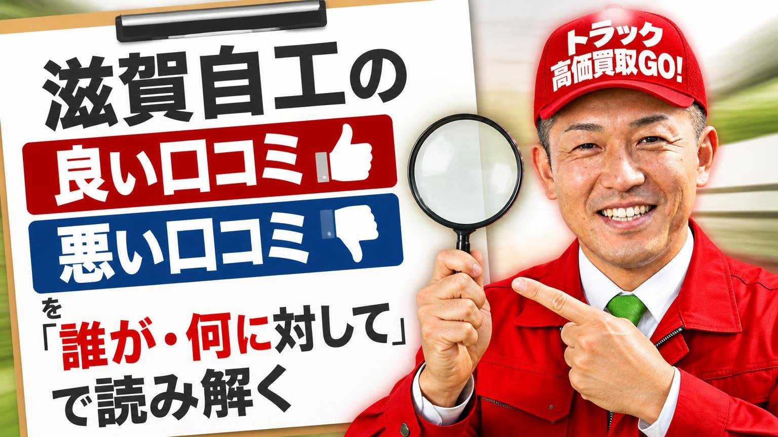 滋賀自工の良い口コミ・悪い口コミを「誰が・何に対して」で読み解く