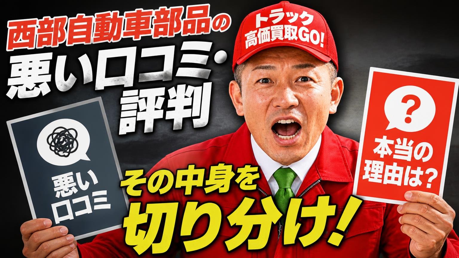 西部自動車部品の悪い口コミ・評判と、その中身の切り分け