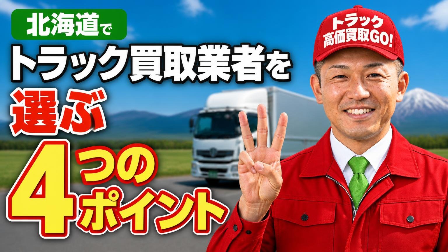 北海道でトラック買取業者を選ぶ4つのポイント