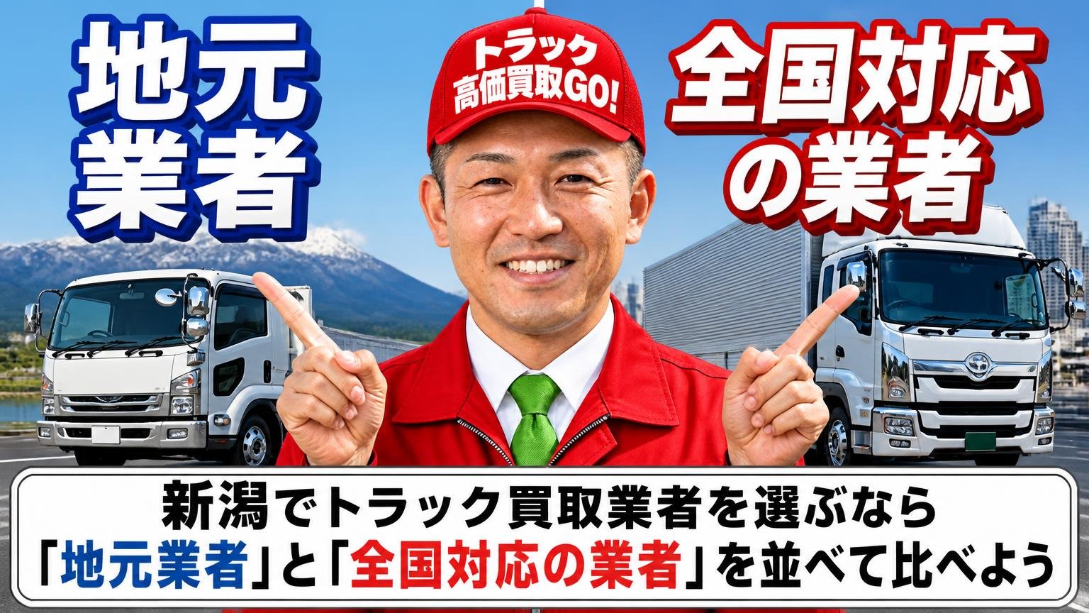 新潟でトラック買取業者を選ぶなら「地元業者」と「全国対応の業者」を並べて比べよう