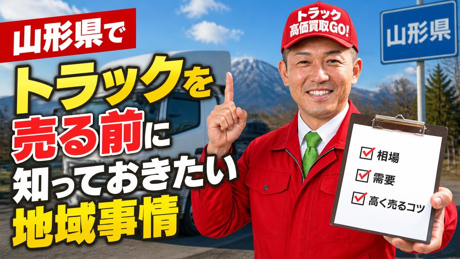 山形県でトラックを売る前に知っておきたい地域事情