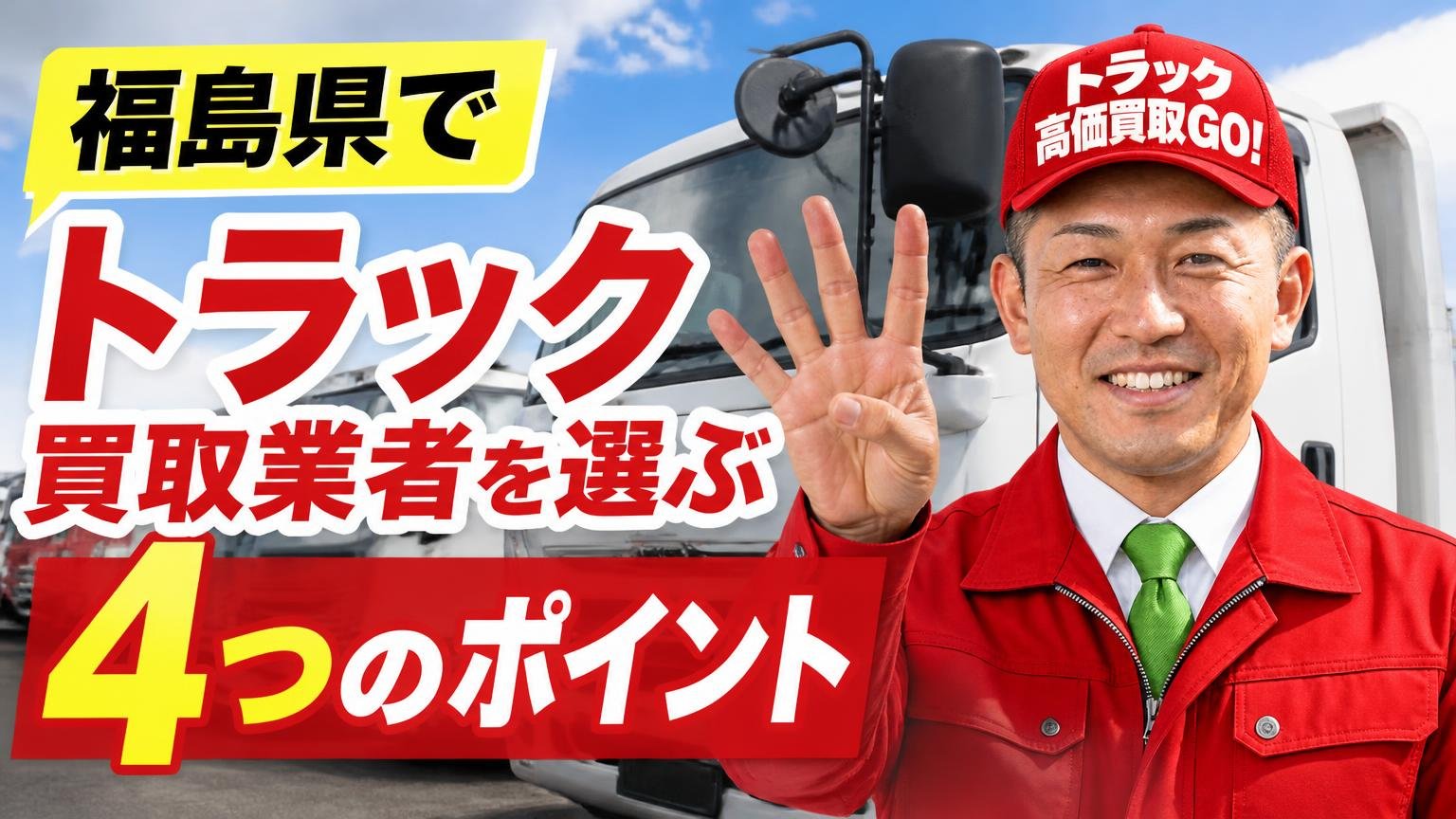 福島県でトラック買取業者を選ぶ4つのポイント