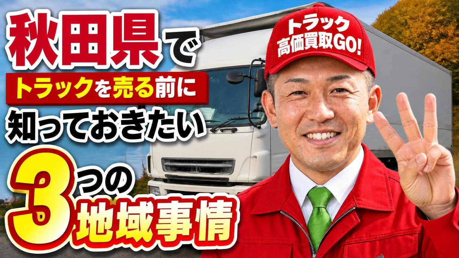 秋田県でトラックを売る前に知っておきたい3つの地域事情