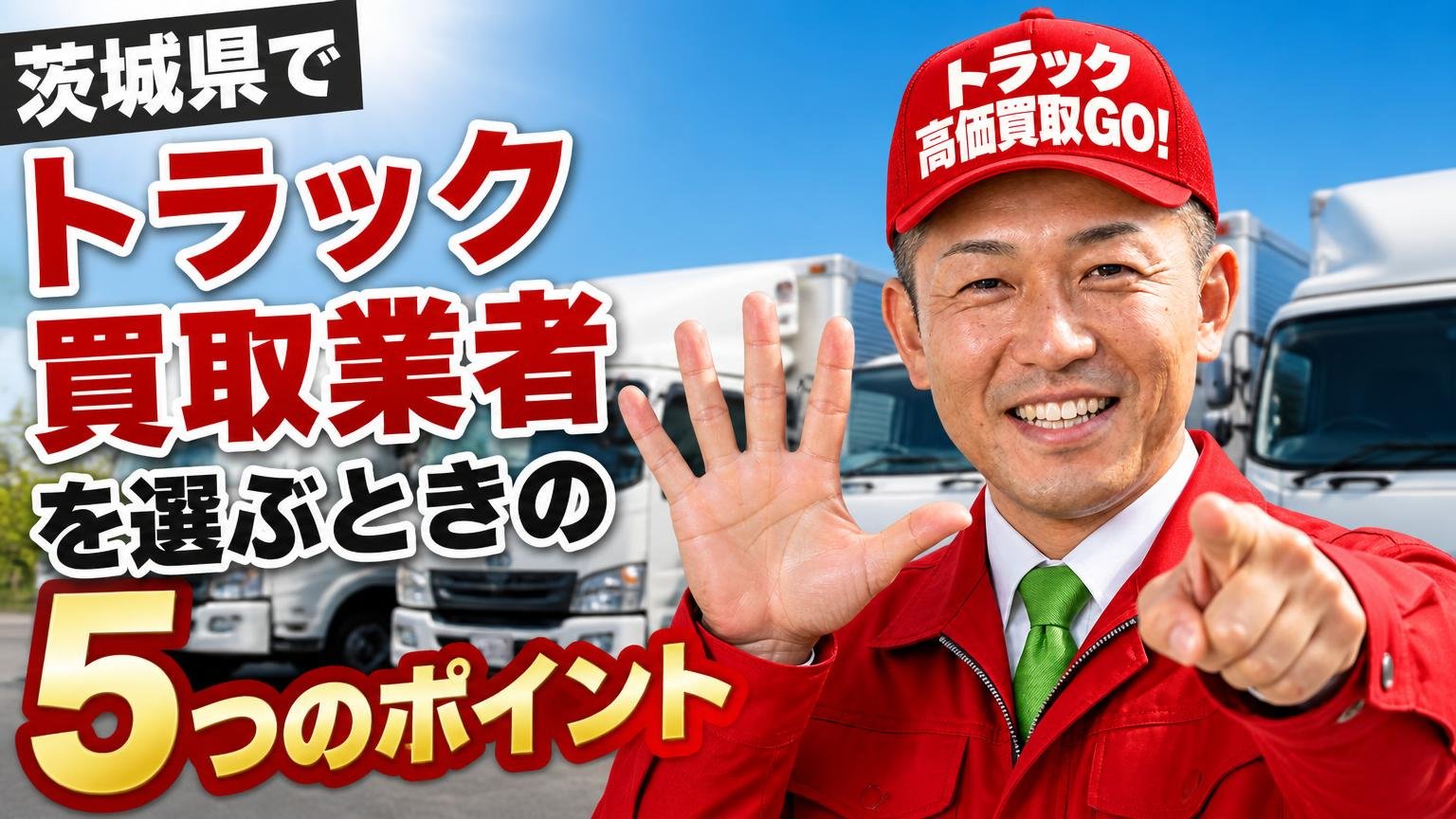 茨城県でトラック買取業者を選ぶときの5つのポイント