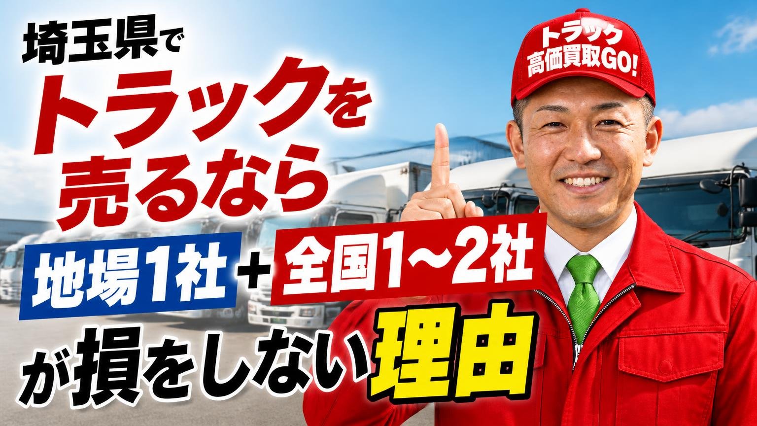 埼玉県でトラックを売るなら「地場1社+全国1〜2社」が損をしない理由